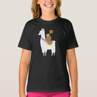 Slote die een Llama rijdt T-shirt
