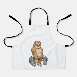 Slote in Bodybuilding met Barbell Schort