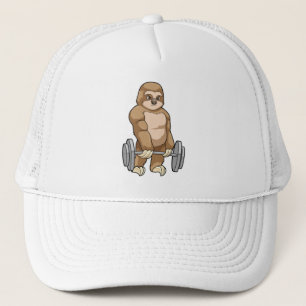 Slote in Bodybuilding met Barbell Trucker Pet