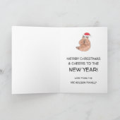 Slote kerstKaart Feestdagen Kaart (Binnen)