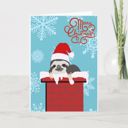 Slote kerstKaart Feestdagen Kaart (Voorkant)