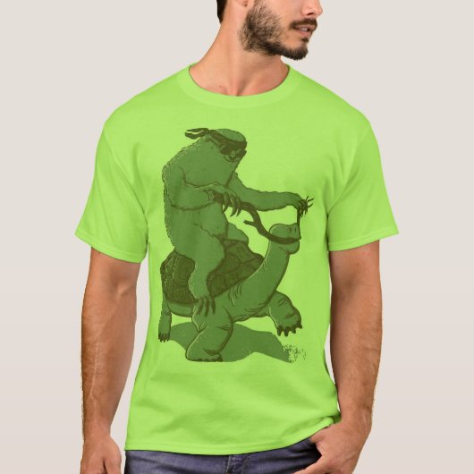 Slote Riding schildpad T-shirt (Voorkant)