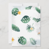 Slote Uitnodiging, Sloth Baby shower Uitnodiging (Achterkant)