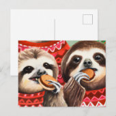 Sloten die koekjes eten en zoetjes dragen briefkaart (Voorkant / Achterkant)