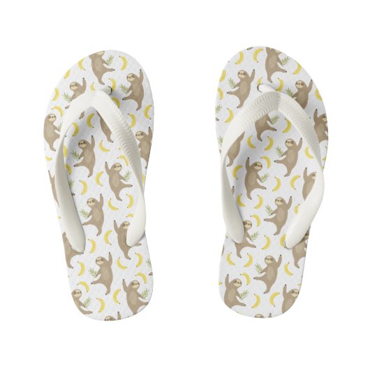 Sloten en Bananas Pattern Kinder Teenslippers (Voetbed)