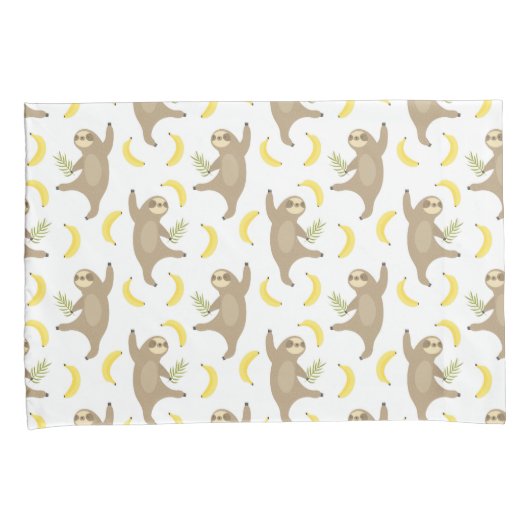 Sloten en Bananas Pattern Kussensloop (Voorkant-Rechts)