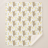 Sloten en Bananas Pattern Sherpa Deken (Voorkant)