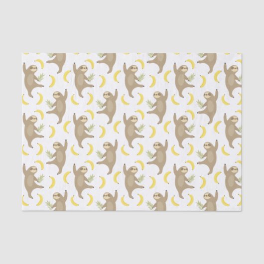 Sloten en Bananas Pattern Tissuepapier (Voorkant)