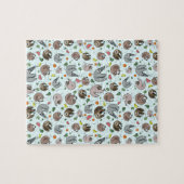 Sloten in blauw legpuzzel (Horizontaal)