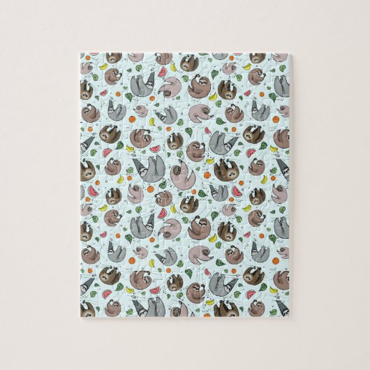 Sloten in blauw legpuzzel (Verticaal)