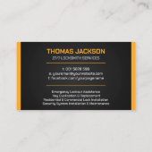 Slotenmaker Visitekaartje (Achterkant)