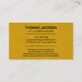 Slotenmaker Visitekaartje (Achterkant)