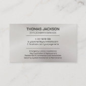 Slotenmaker Visitekaartje (Achterkant)