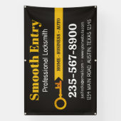 Slotenmakers professionele diensten spandoek (Verticaal)