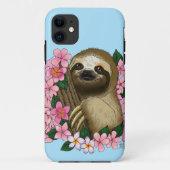 Sloth and Flowers Case-Mate iPhone Case (Achterkant)