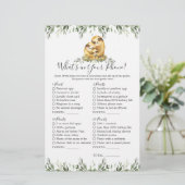 Sloth Animals Baby shower Wat zit er in je telefoo (Staand voorkant)