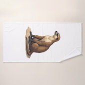 Sloth Antique Engraving Retro Graphic (2) (Serviette de bain)
