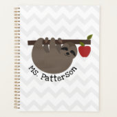 Sloth Apple Tree Chevron Professeur personnalisé (Devant)
