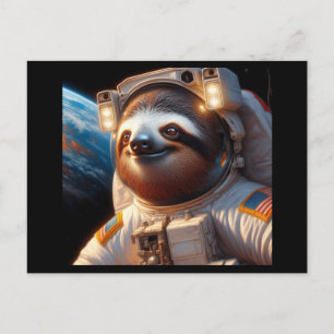 Sloth Astronaut Briefkaart