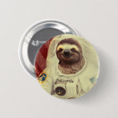 Sloth Astronaut Button (Voorkant /achterkant)