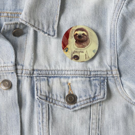 Sloth Astronaut Button (In situ)
