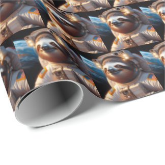 Sloth Astronaut Cadeaupapier