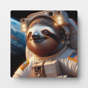 Sloth Astronaut Fotoplaat
