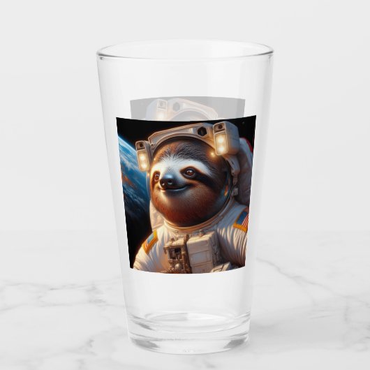 Sloth Astronaut Glas (Voorkant)