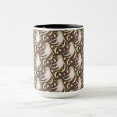 Sloth Astronaut Pattern Mok (Midden)