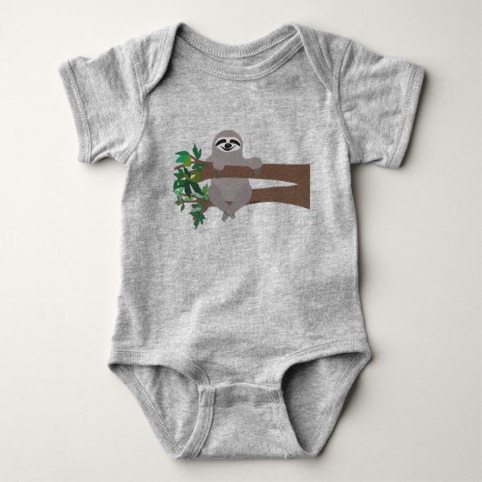 Sloth Baby Bodysuit (Voorkant)