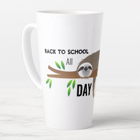 Sloth Back to School All Day Mug (Angle gauche)