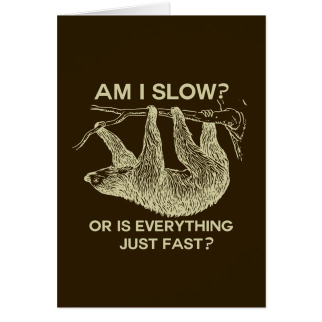 Sloth ben ik traag? (Voorkant)