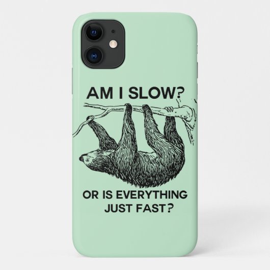 Sloth ben ik traag? Case-Mate iPhone case (Achterkant)