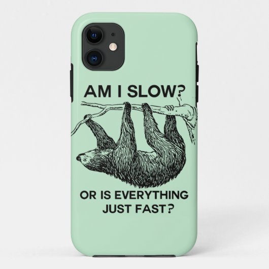 Sloth ben ik traag? Case-Mate iPhone case (Achterkant)