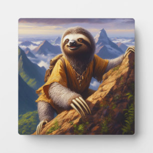Sloth bergbeklimmen fotoplaat