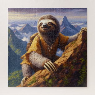 Sloth bergbeklimmen legpuzzel