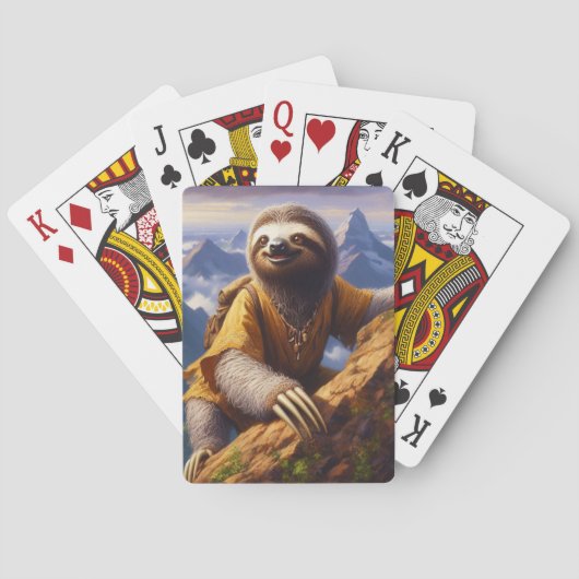 Sloth bergbeklimmen pokerkaarten (Achterkant)