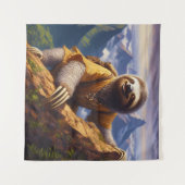 Sloth bergbeklimmen wandkleed (Voorkant (horizontaal))