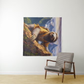 Sloth bergbeklimmen wandkleed (In Situ (horizontaal))