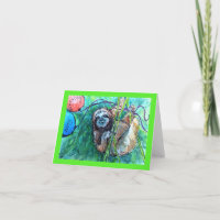 Sloth Birthday Kaart