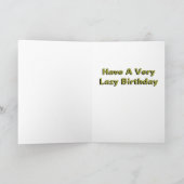 Sloth Birthday Kaart (Binnen)