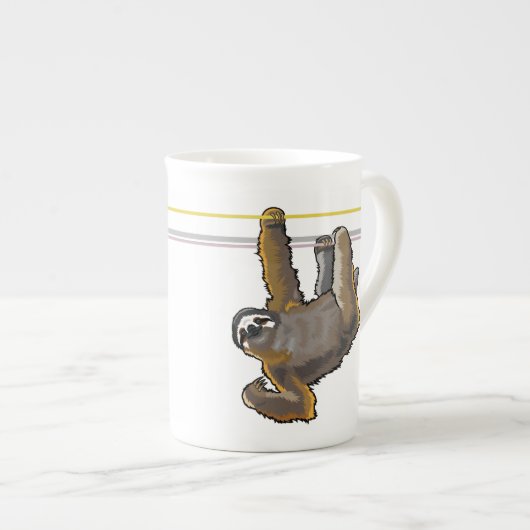 sloth bone china mug (Devant droit)