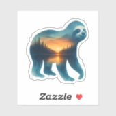 Sloth Camping Lover Sticker (Vel)