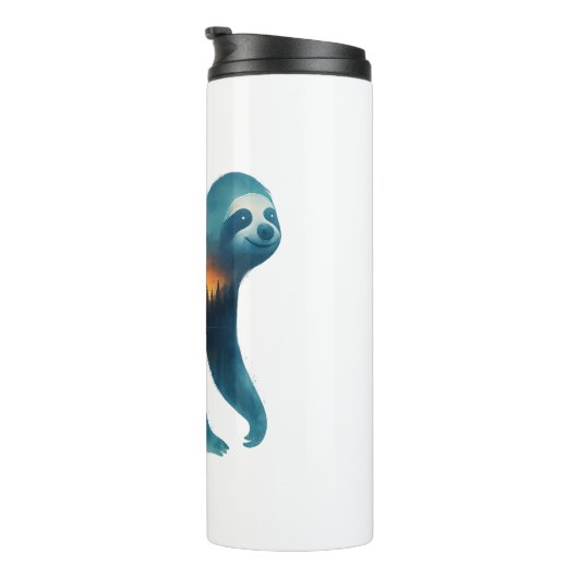 Sloth Camping Lover Thermosbeker (Geroteerd rechts)