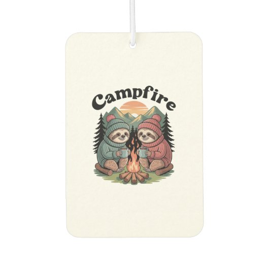 Sloth camping Team Official campfire Luchtverfrisser (Voorkant)