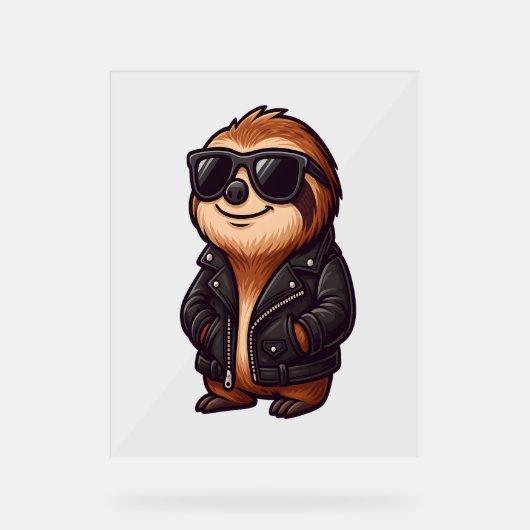 Sloth Chill Mood Acryl Bord (Voorkant)