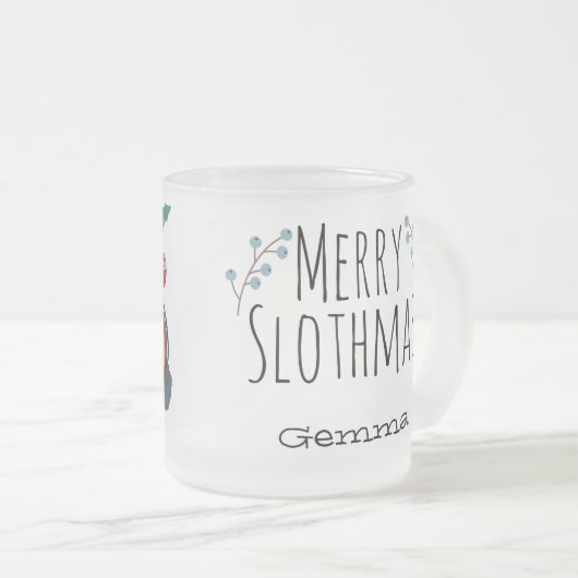 Sloth Christmas Coffee Mug (Devant droit)