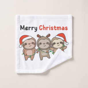 Sloth Christmas mignonne Slots Joyeux Noël