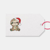 Sloth Christmas Winter Animals Sloths Cadeaulabel (Voorkant (Horizontaal))