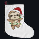 Sloth Christmas Winter Animaux Slots<br><div class="desc">Le paresseux à Noël avec des lumières de fées. Animaux amusants avec des cadeaux et de la neige pour les vacances. Un doux salut de Noël. Les fentes sont des animaux mignons et parfaits pour Noël.</div>